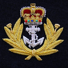 Royal Navy Wire Blazer Badge